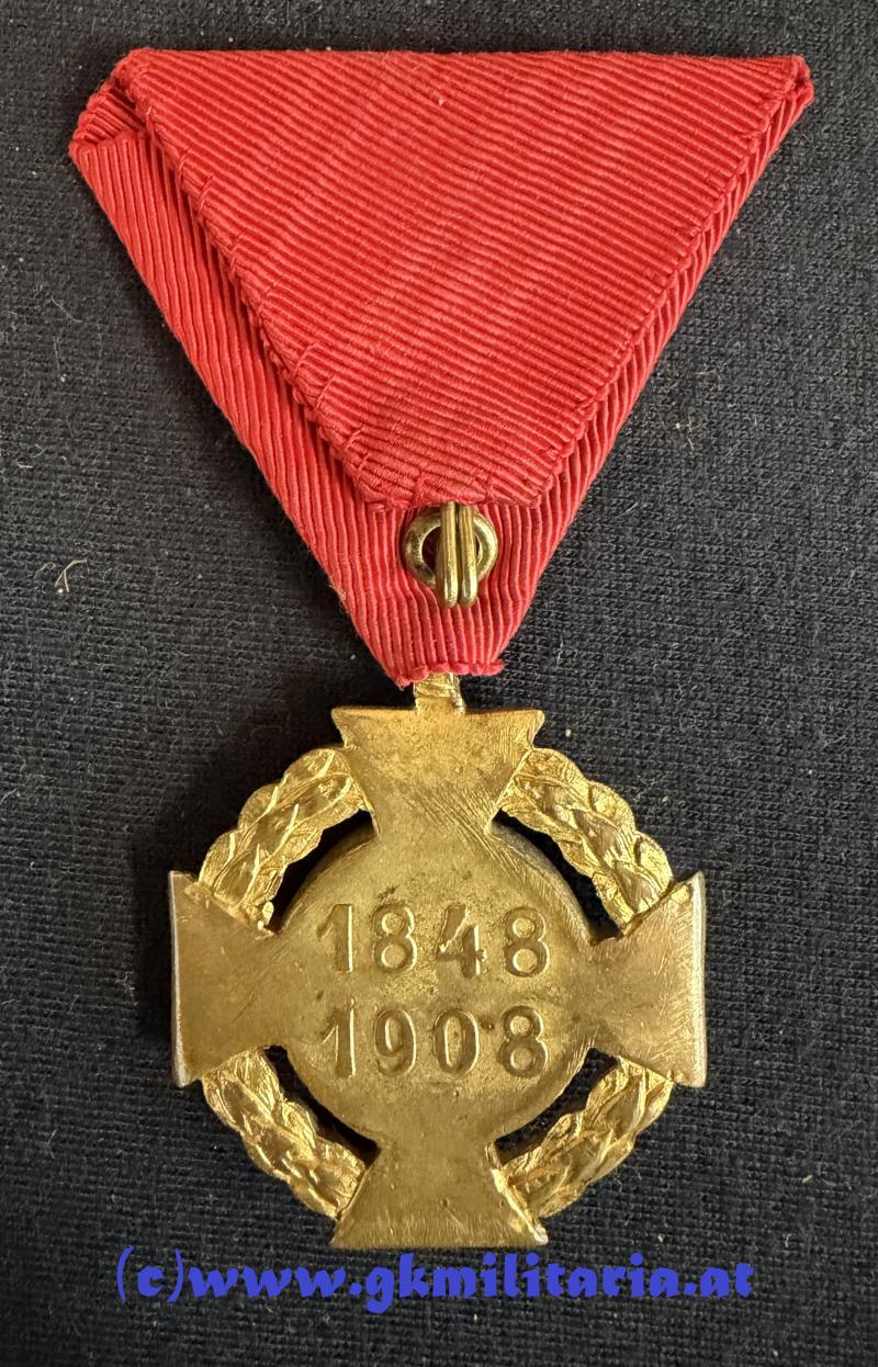 k.u.k. Jubiläumskreuz 1848-1908!! - Variante FRANZ mit