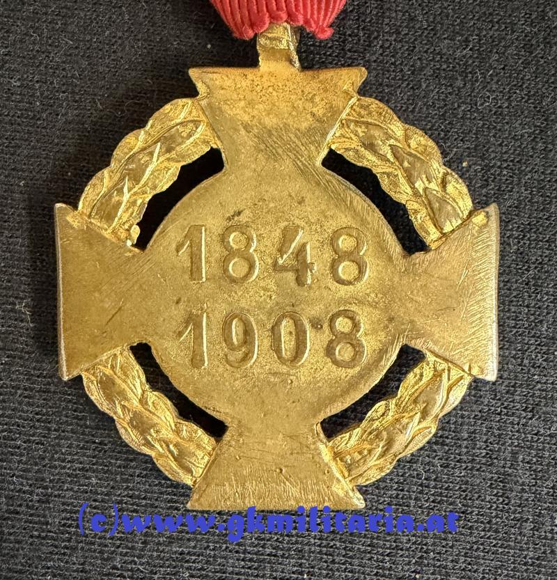 k.u.k. Jubiläumskreuz 1848-1908!! - Variante FRANZ mit