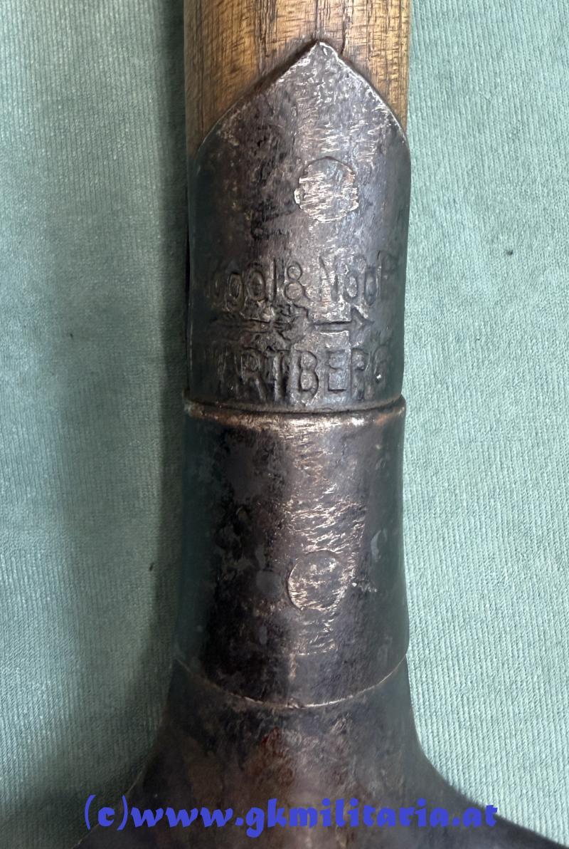 k.u.k. Infanteriespaten M1910 im Futteral LW MD 1916 Stempel!!