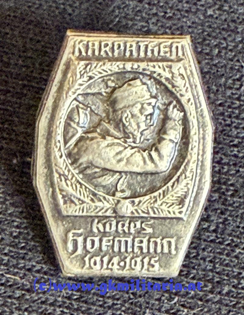k.u.k. Kappenabzeichen Korps Hofmann Karpathen 1914-1915 - MINIATUR!!