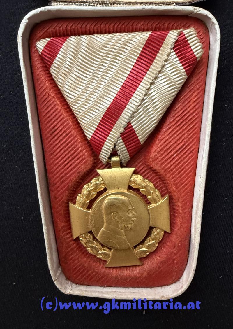 k.u.k. Jubiläumskreuz mit Etui !!