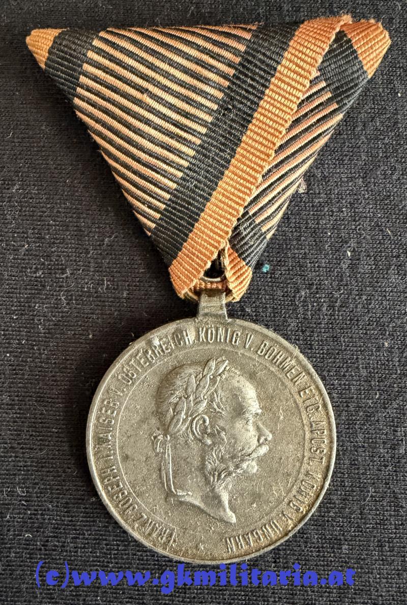 k.u.k. Kriegsmedaille 2. December 1873 !! - Variante