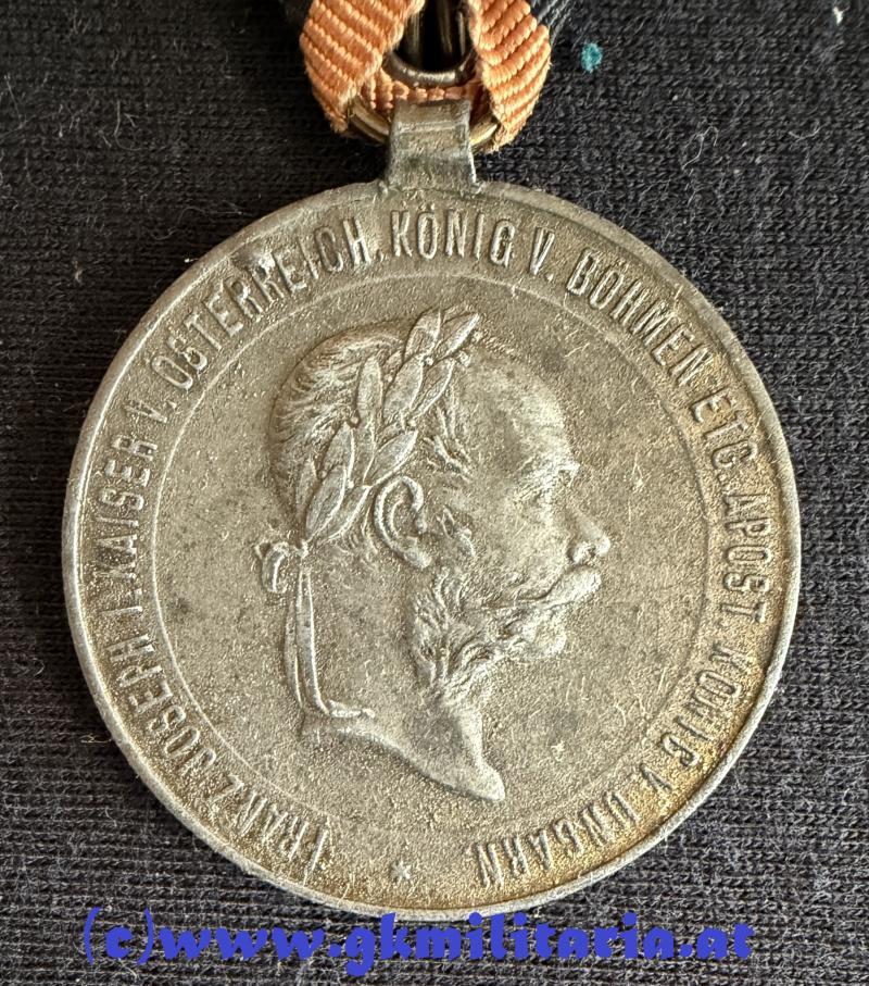 k.u.k. Kriegsmedaille 2. December 1873 !! - Variante