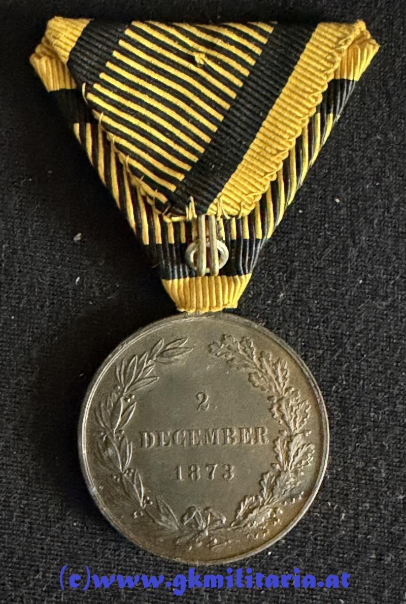 k.u.k. Kriegsmedaille 2. December 1873 !! - Variante