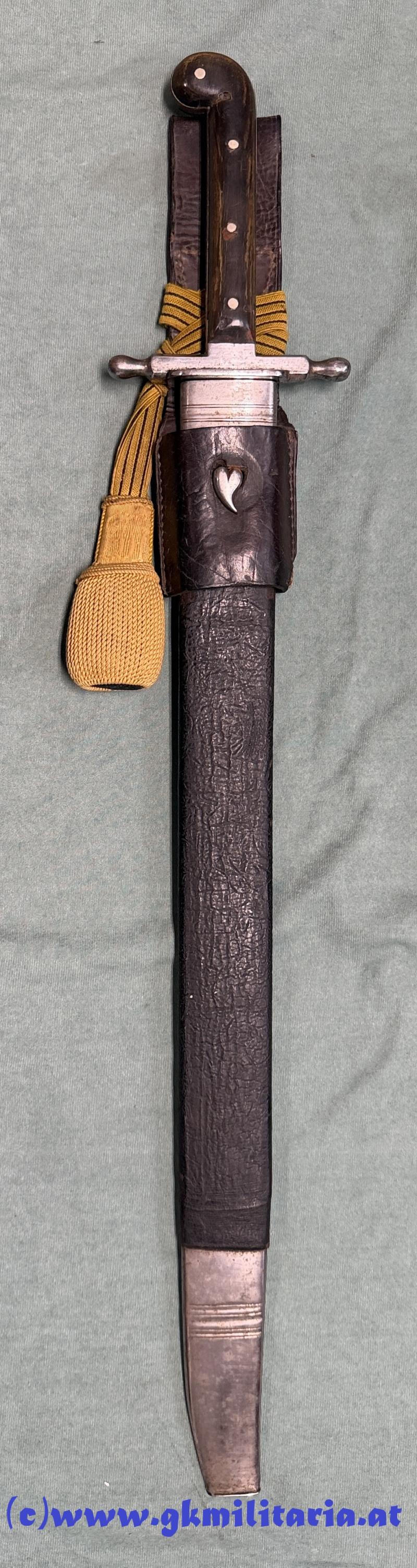 k.u.k. Pionier-Mannschaftssäbel Muster 1853 Variante einer schmalen und personalisierten  Unteroffiziers- bzw. Kadettenausführung! - TOP!!