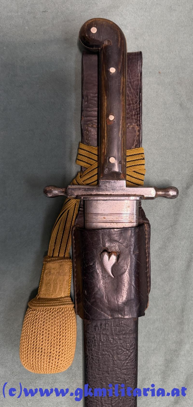 k.u.k. Pionier-Mannschaftssäbel Muster 1853 Variante einer schmalen und personalisierten Unteroffiziers- bzw. Kadettenausführung! - TOP!!