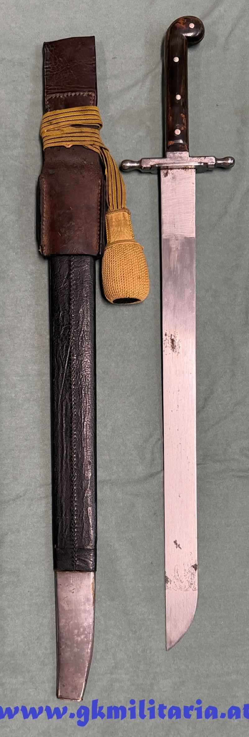 k.u.k. Pionier-Mannschaftssäbel Muster 1853 Variante einer schmalen und personalisierten Unteroffiziers- bzw. Kadettenausführung! - TOP!!
