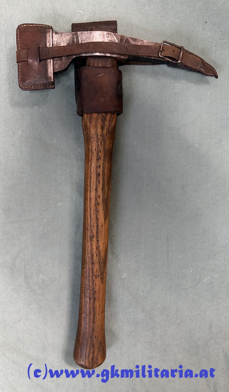 k.u.k. Beilpicke Monturdepostempel MD4 m. Beilpickentasche M1908!!