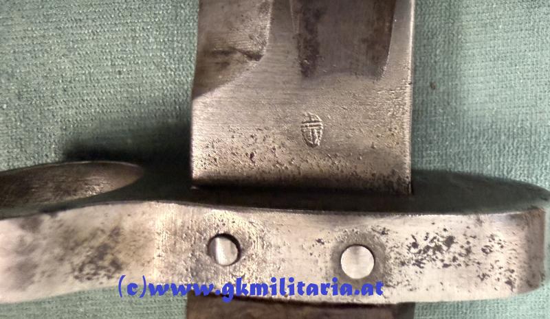 k.u.k. Bajonett Mannschaft M1890/95!! - Übergangstyp!! - ungarische Abnahme!!