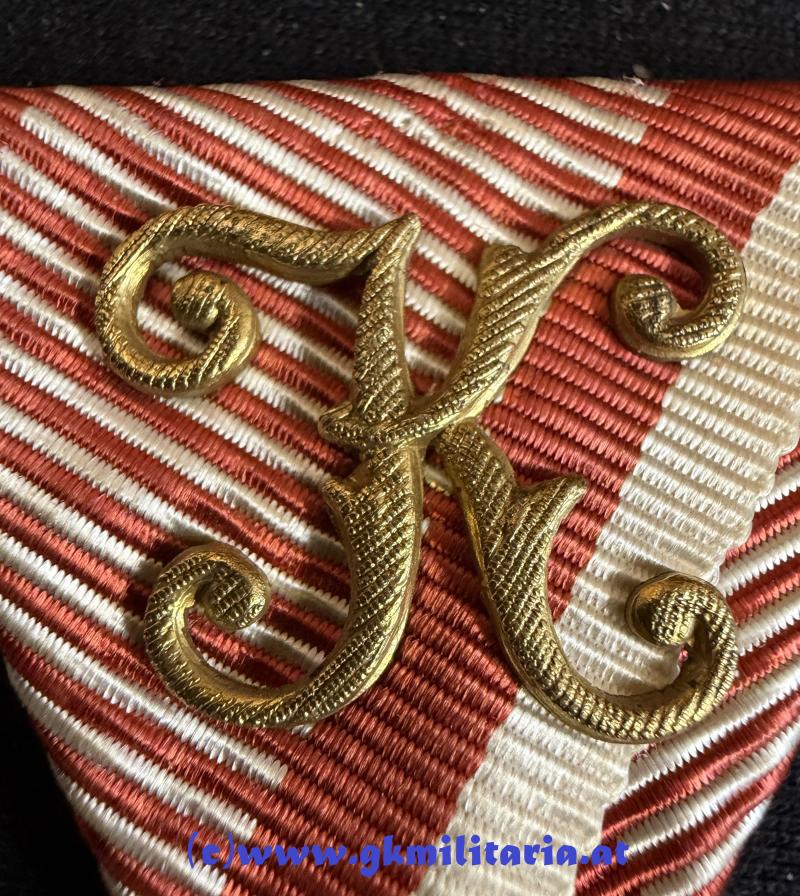 k.u.k. Dreiecksband Goldene Tapferkeitsmedaille für Offiziere - Auflage