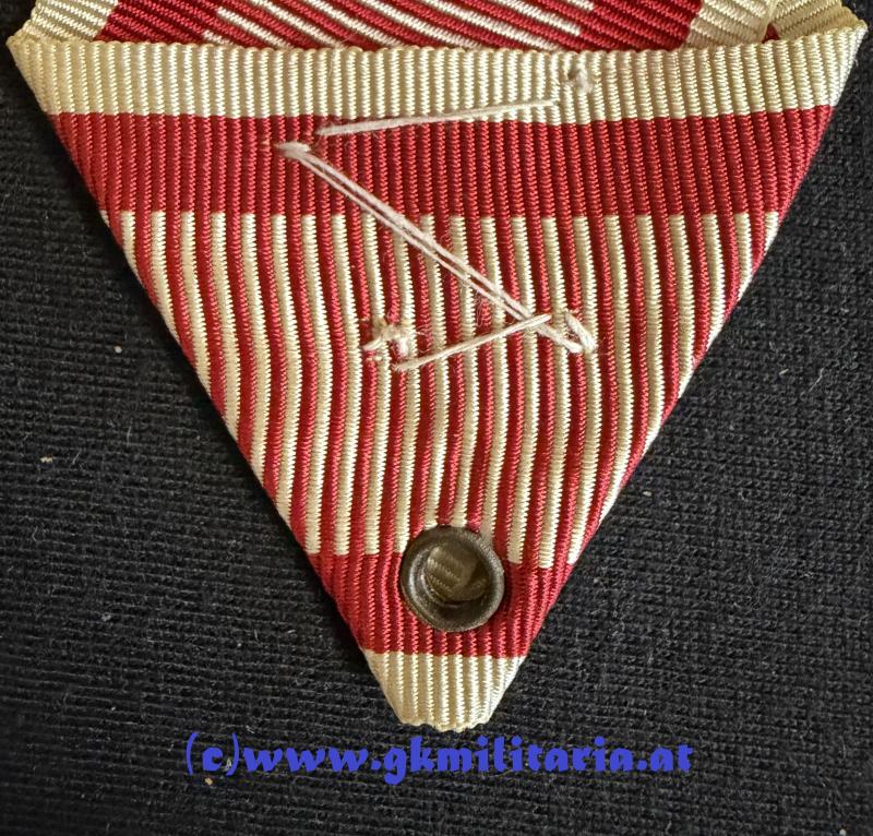k.u.k. Dreiecksband Goldene Tapferkeitsmedaille für Offiziere - Auflage