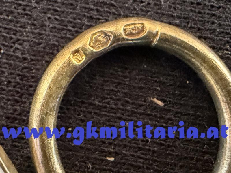 Orden der Krone von Rumänien Offizierskreuz im Etui - 1. Modell Silber - Österreichische Fertigung Karl Fleischhacker um 1910!