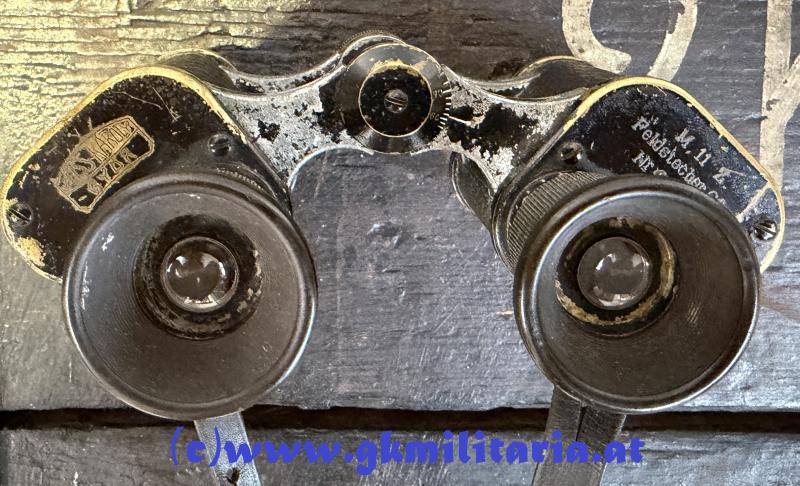 k.u.k. Armeefeldstecher M.11 Z. 6-fach ZEISS KAROLY - GYÖR - mit Strichplatte!!