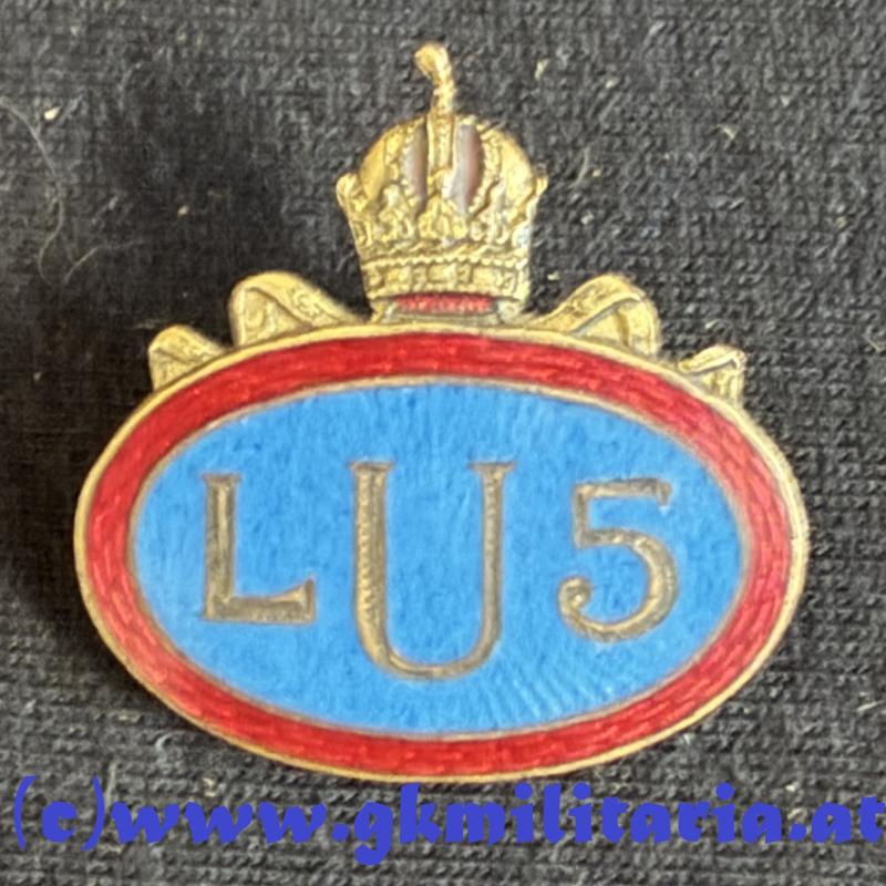 k.k. Kappenabzeichen LU5 - Landwehr-Ulanen-Regiment Nr. 5 !!