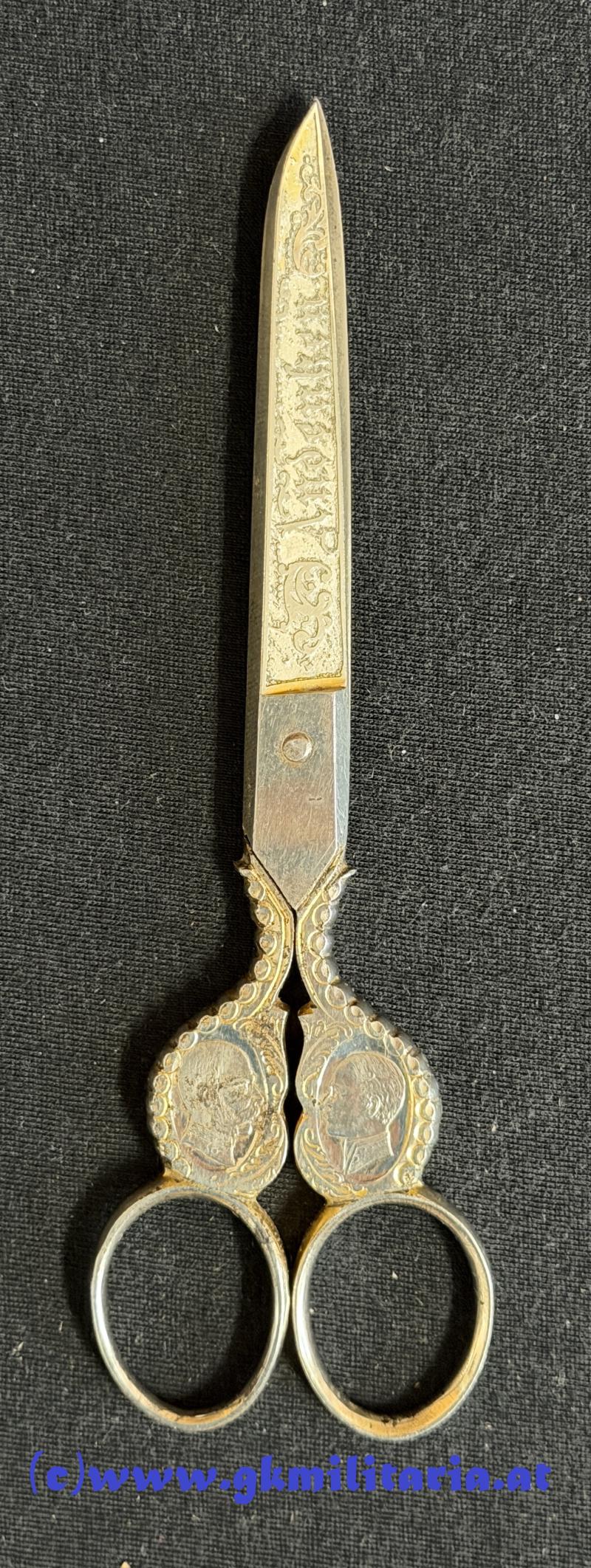 k.u.k. Schere Kaiser Franz Josef I. - 50 jähriges Regierungsjubiläum 1848-1898!!
