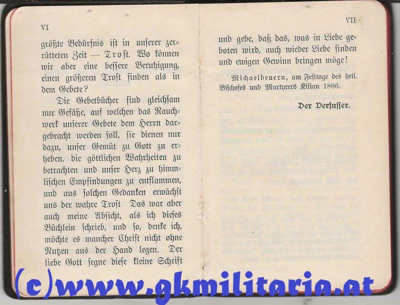 k.u.k. Österreichisches Kriegsgebetbüchlein - Widmung Baronin Elisabeth v. Riedersperg 1914 !!