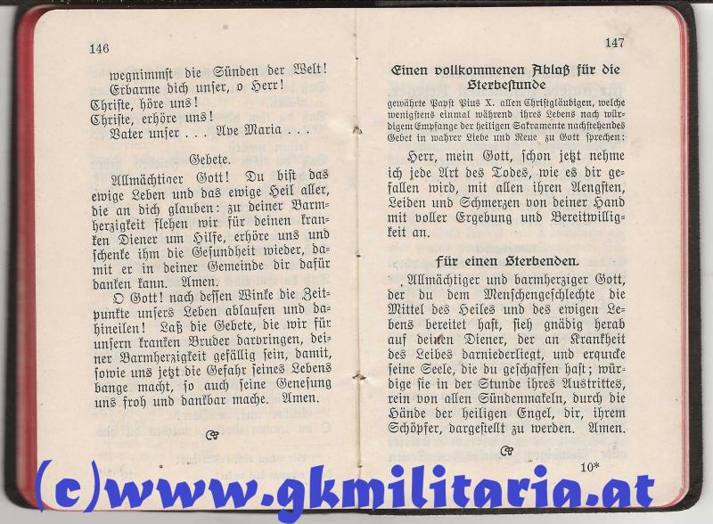 k.u.k. Österreichisches Kriegsgebetbüchlein - Widmung Baronin Elisabeth v. Riedersperg 1914 !!