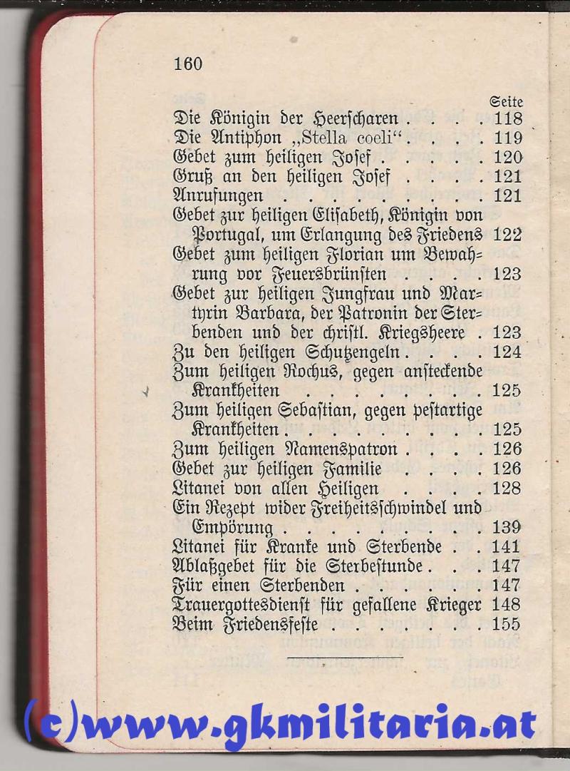 k.u.k. Österreichisches Kriegsgebetbüchlein - Widmung Baronin Elisabeth v. Riedersperg 1914 !!