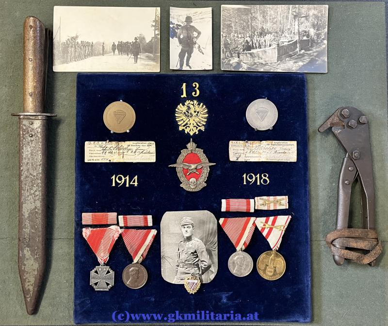 k.u.k. Nachlass Schütze Franz Lilacher k.u.k. Sturmbaon Nr. 13 - TOP!!