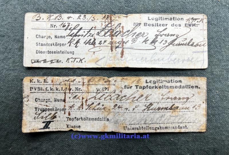 k.u.k. Nachlass Schütze Franz Lilacher k.u.k. Sturmbaon Nr. 13 - TOP!!