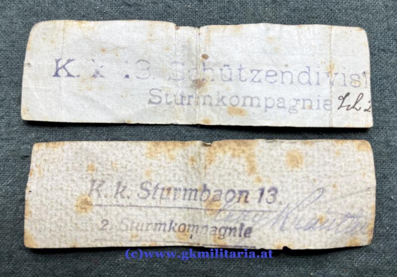 k.u.k. Nachlass Schütze Franz Lilacher k.u.k. Sturmbaon Nr. 13 - TOP!!