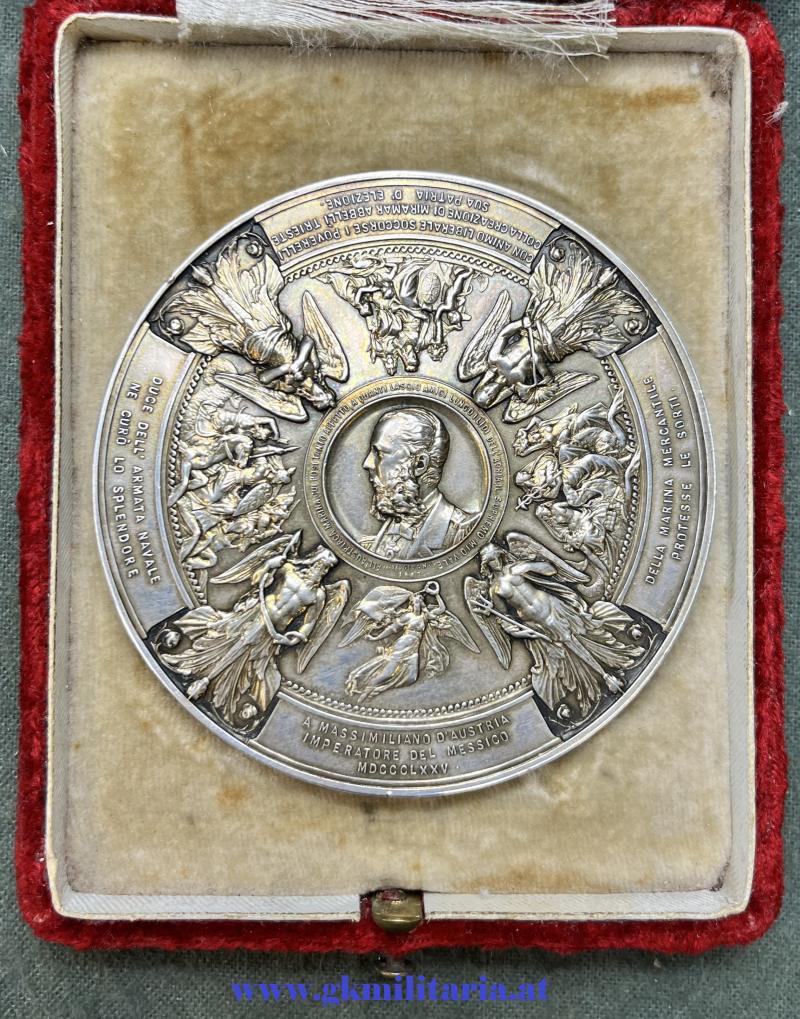Medaille Erzherzog Maximilian Kaiser von Mexico - SILBER! - SEHR SELTEN!