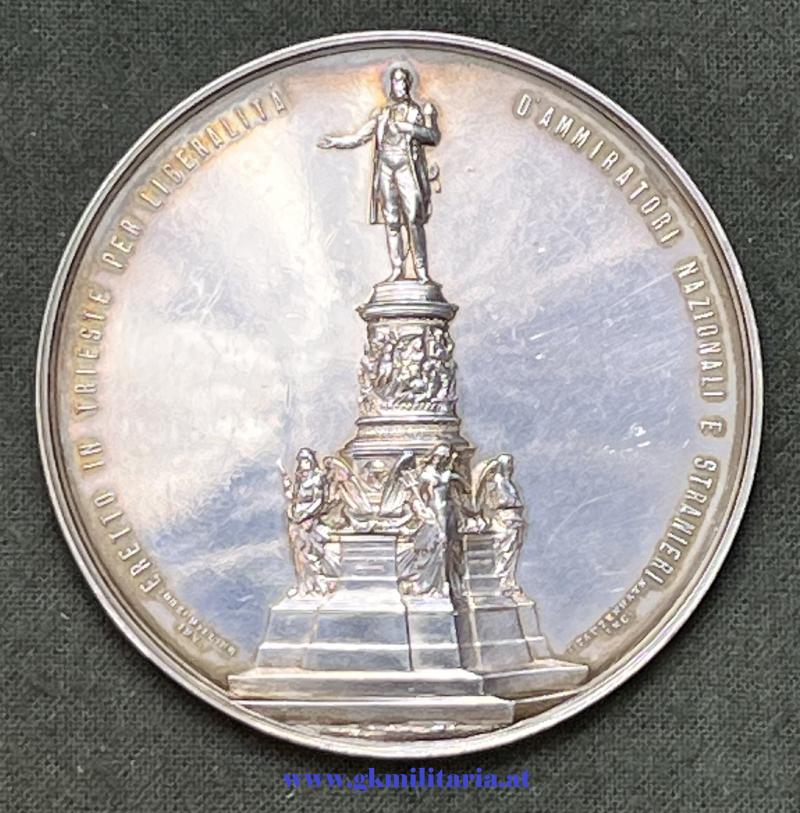 Medaille Erzherzog Maximilian Kaiser von Mexico - SILBER! - SEHR SELTEN!