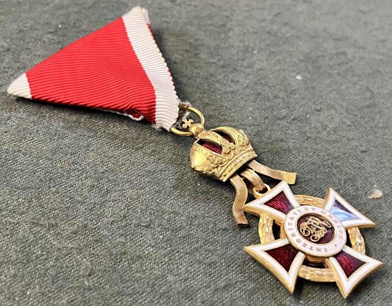 k.u.k. Leopoldorden Ritterkreuz mit KD niedrigen Grades - SAMMLERANFERTIGUNG!