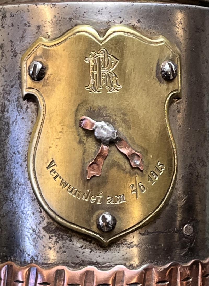 k.u.k. Biekrug - Frontfertigung I.WK - aus Granaten 1916!!