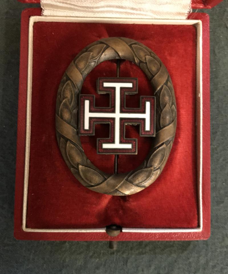 Bronzenes Ehrenzeichen der Vaterländischen Front 2. Klasse Im Original-Etui - Bundesstaat!