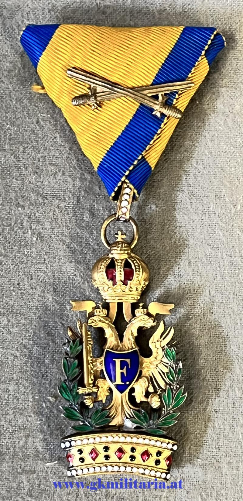 k.u.k. Orden der Eisernen Krone III. Klasse mit KD