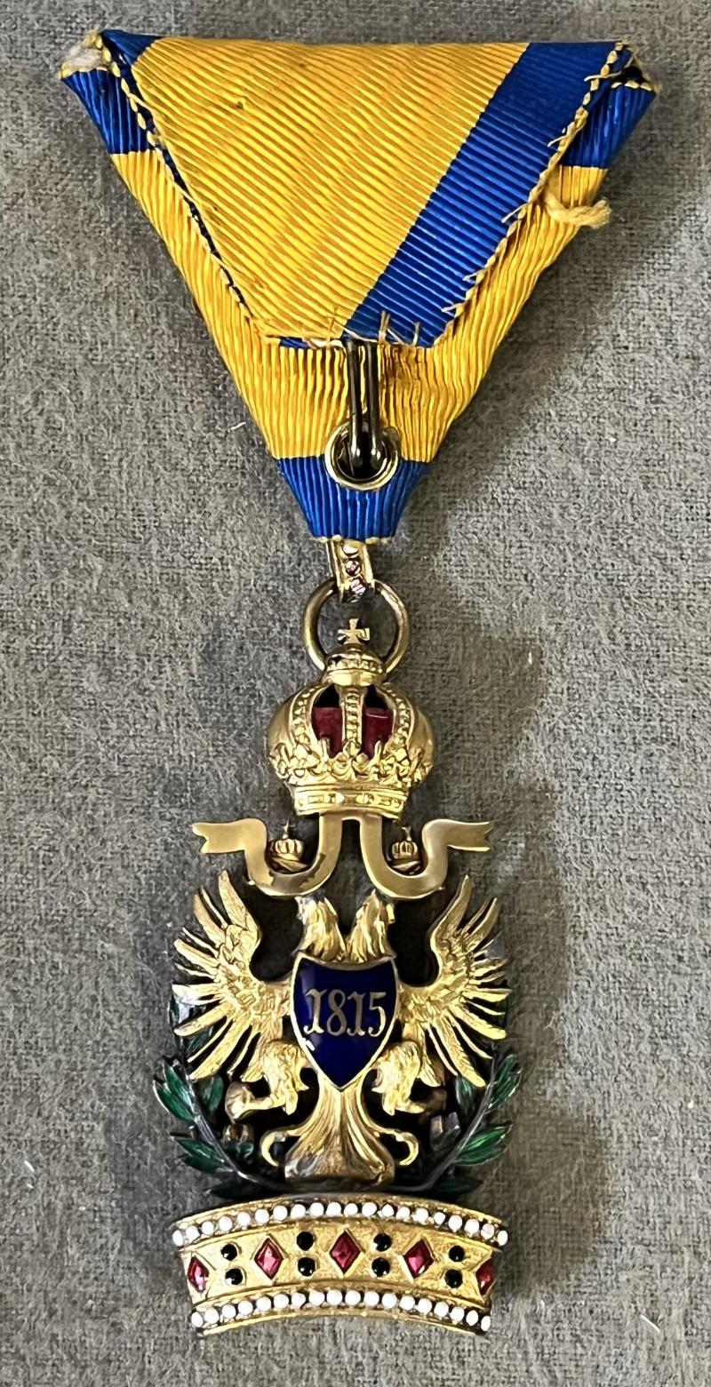 k.u.k. Orden der Eisernen Krone III. Klasse mit KD