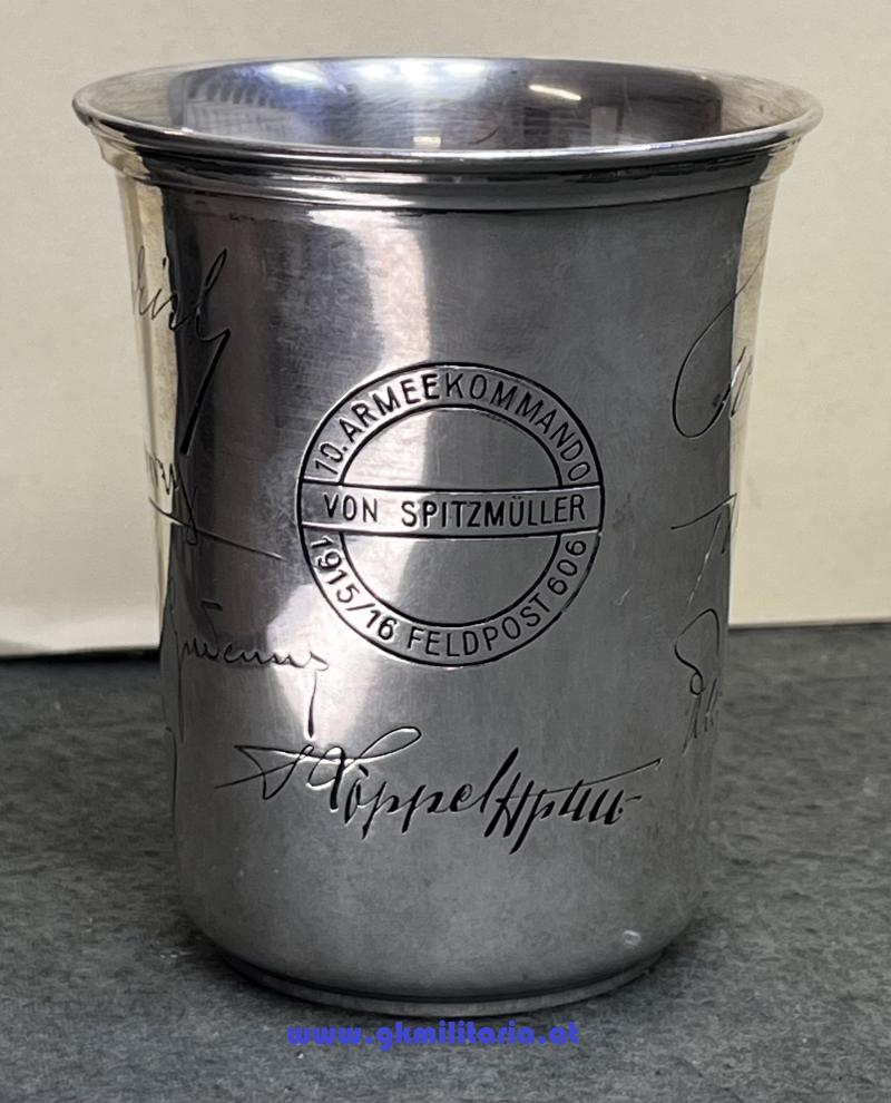 k.u.k. Silberbecher 10. Armee-Kommando