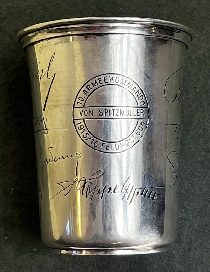 k.u.k. Silberbecher 10. Armee-Kommando