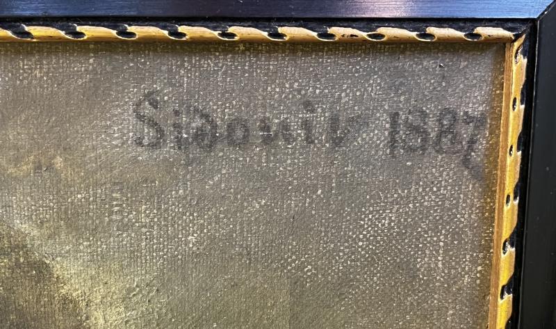 k.u.k. Ölbild Korporal der Pioniere - signiert 1887!