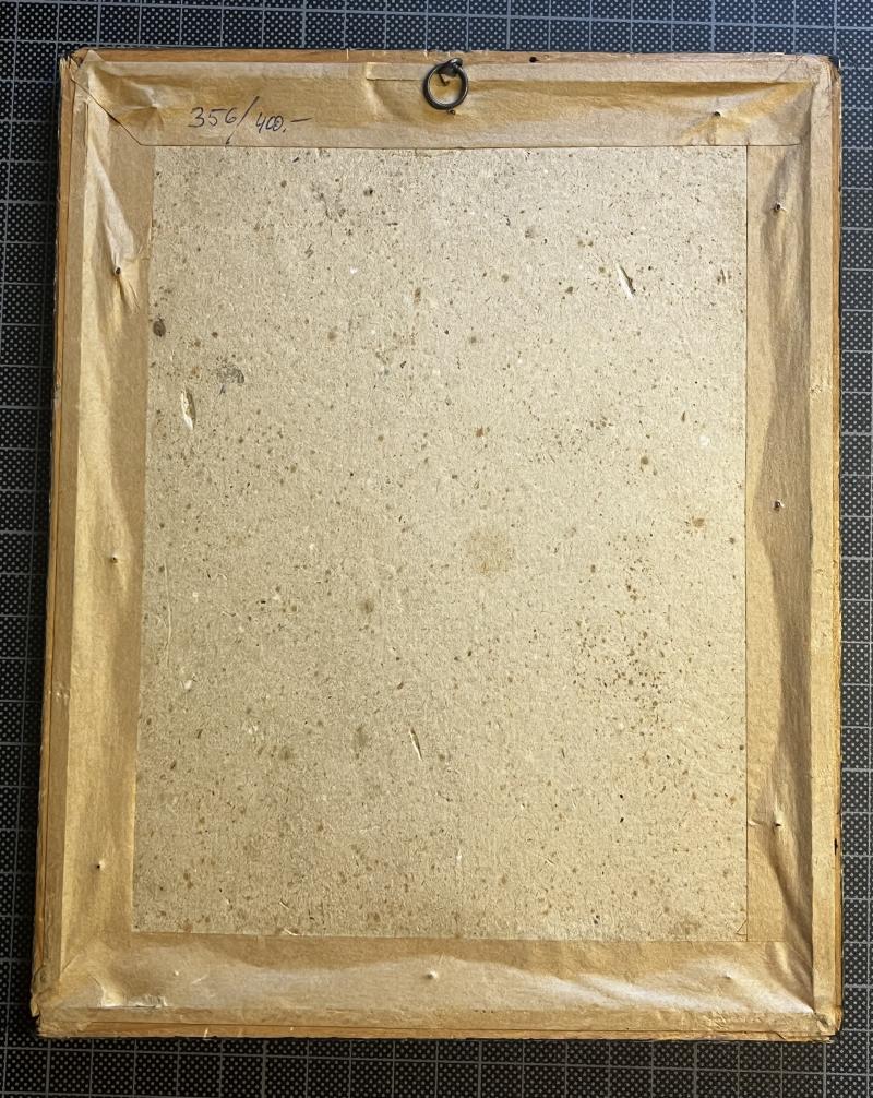 Ansichtskartenentwurf Radierung Fritz Silberbauer