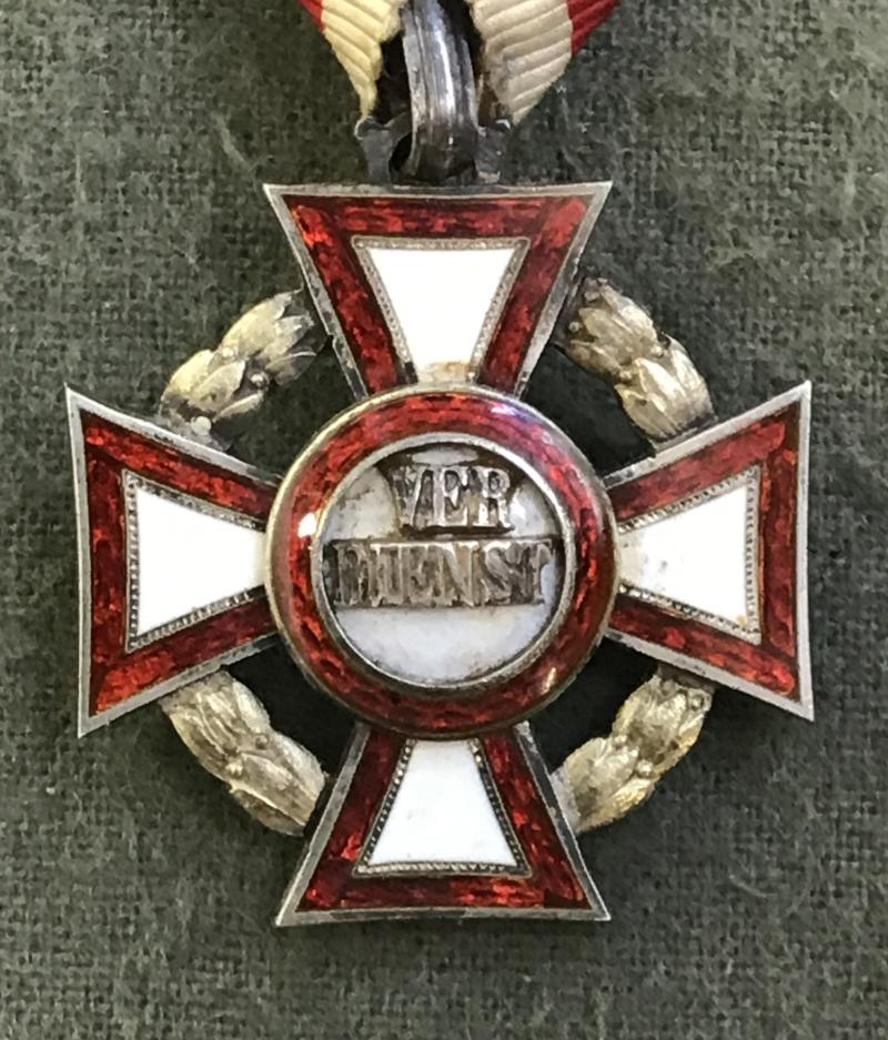 k.u.k. Militärverdienstkreuz 3. Klasse mit KD und Schwertern! - TOP-Stück!
