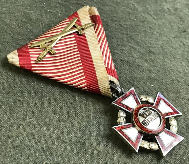 k.u.k. Militärverdienstkreuz 3. Klasse mit KD und Schwertern! - TOP-Stück!