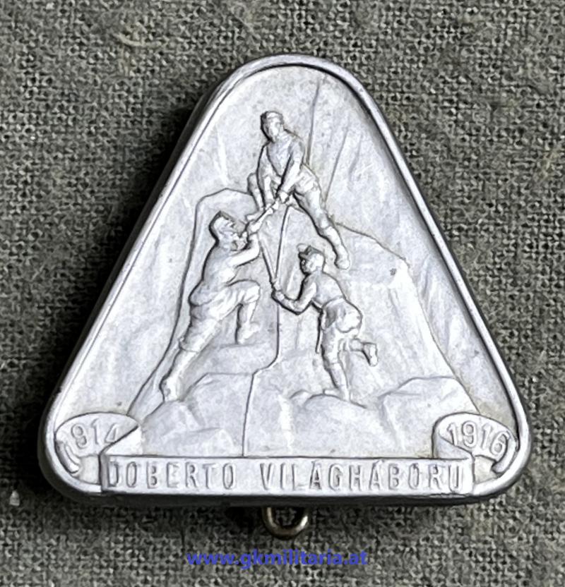 k.u.k. Kappenabzeichen- DOBERTO VILAGHABORU 1914-1916 - Variante