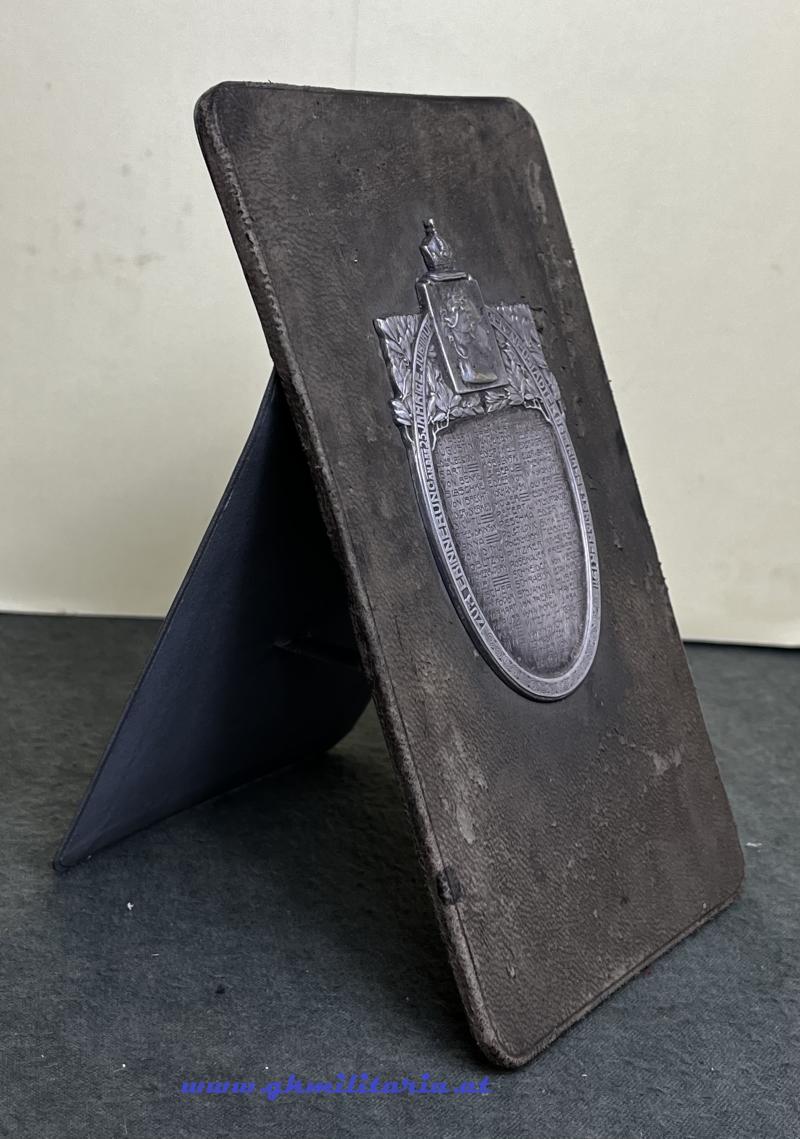 Erinnerungsplakette 25 jähriges Jubiläum der 86er Klasse 1911 der k.u.k. Theresianischen Militärakademie zu Wiener Neustadt - Gurschner, Wien - Sehr Selten!