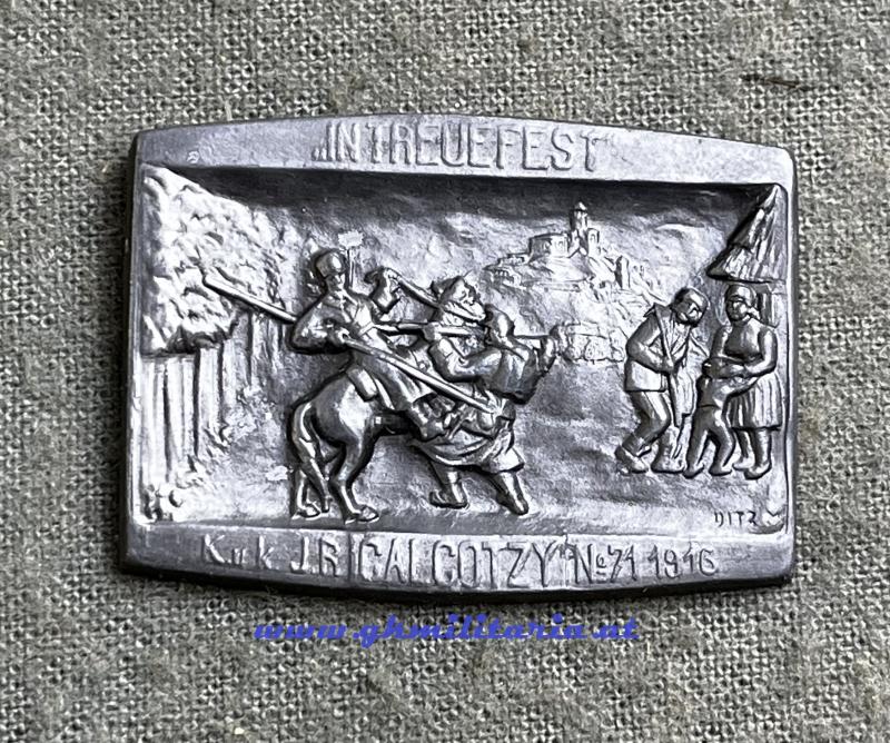 k.u.k. Kappenabzeichen Infanterie-Regiment 71 