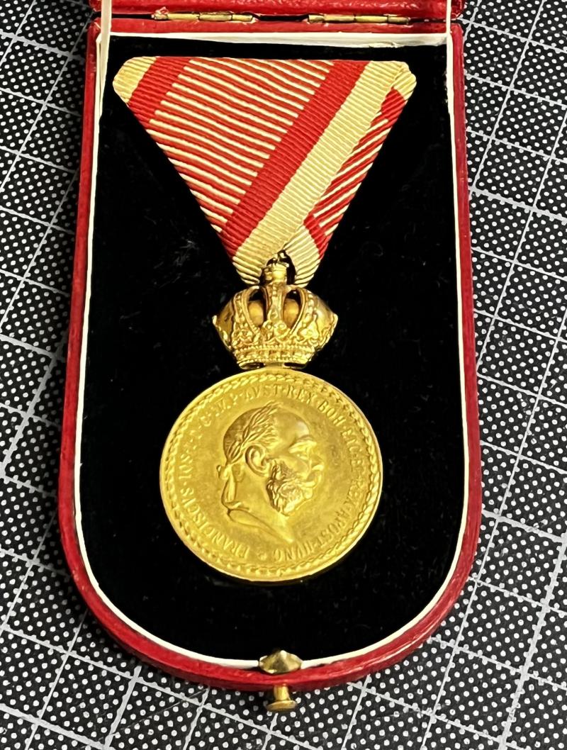 k.u.k. Bronzene Militärverdienstmedaille im Etui - MINT!!