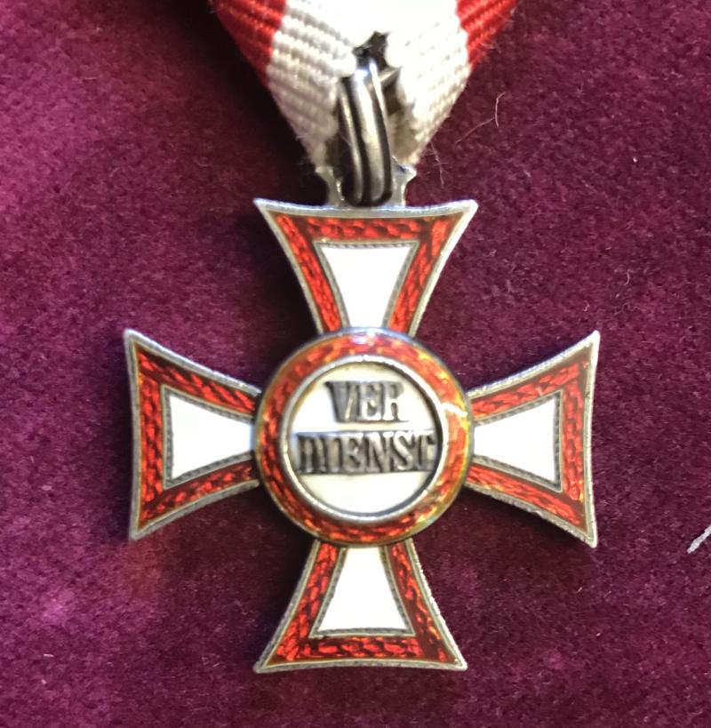 k.u.k. Militärverdienstkreuz 3. Klasse Frieden !