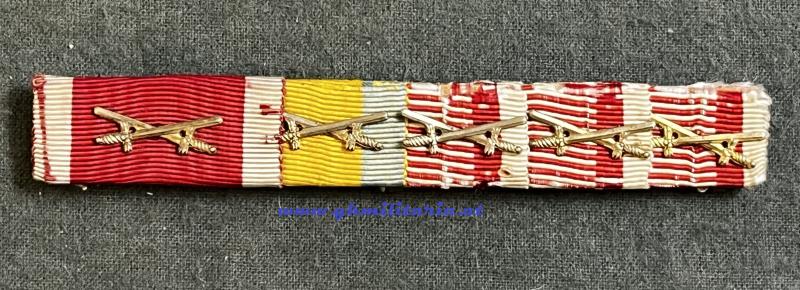 k.u.k. 5-teilige Bandspange Offizier - Leopoldorden - Eiserne Krone!!