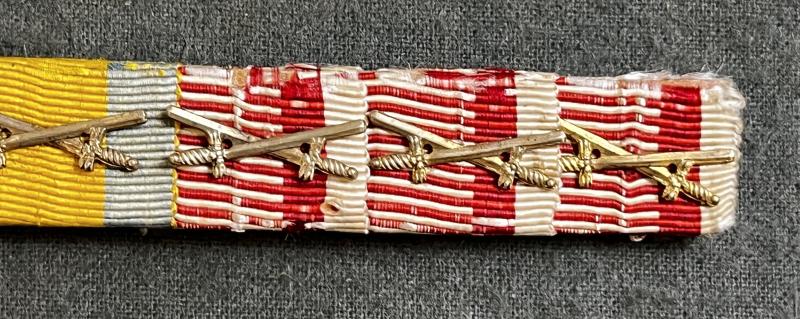 k.u.k. 5-teilige Bandspange Offizier - Leopoldorden - Eiserne Krone!!