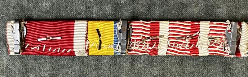 k.u.k. 5-teilige Bandspange Offizier - Leopoldorden - Eiserne Krone!!