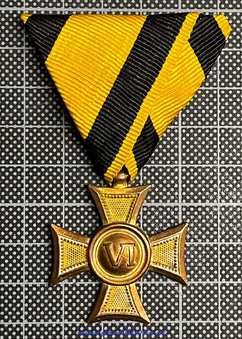 k.u.k. Militärdienstzeichen für VI Jahre für Mannschaften und Unteroffiziere!