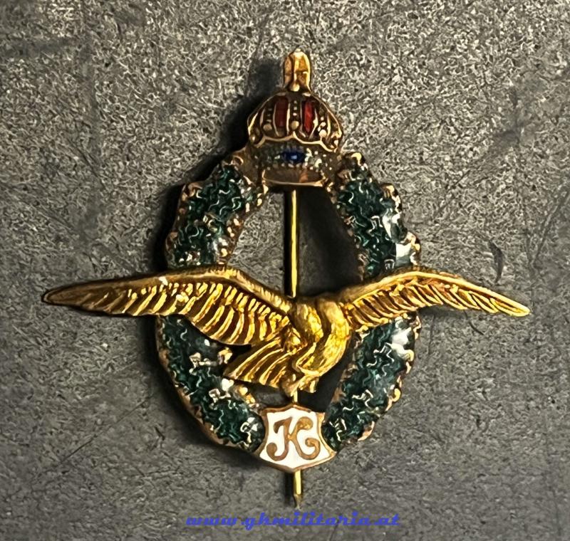 k.u.k. Feldpilotenabzeichen Kaiser Karl I. - MINIATUR!