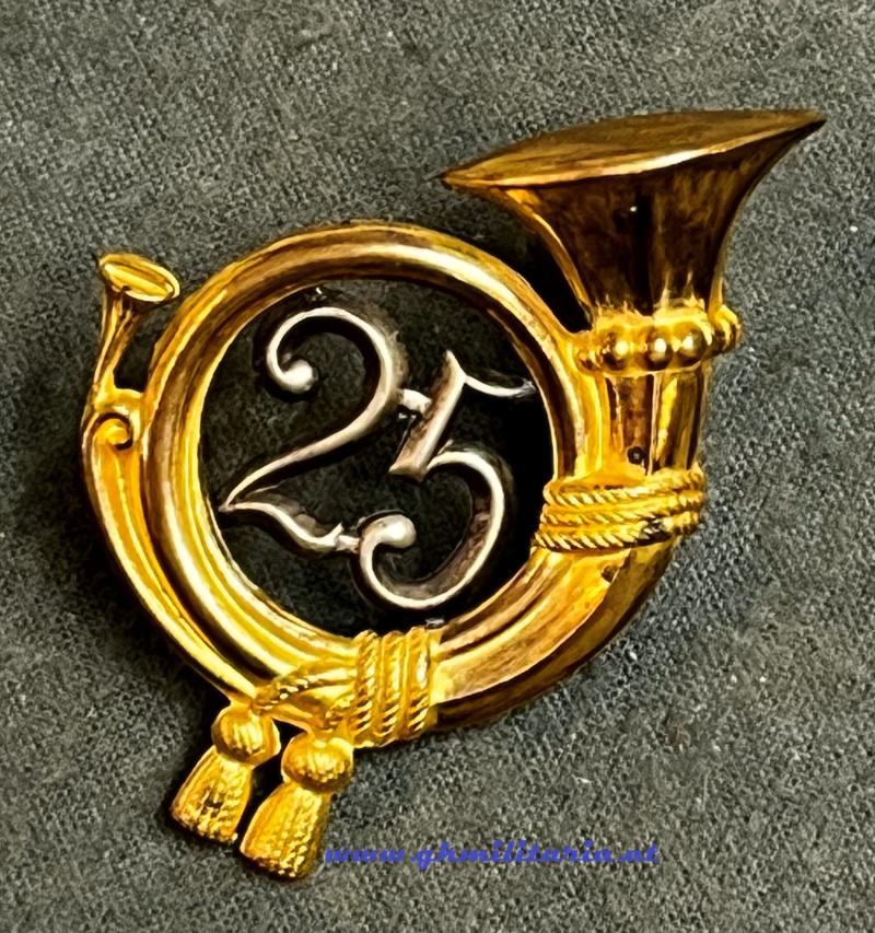 Jägerhorn für Jägerhut 25er Jäger! - B.S.W. !!