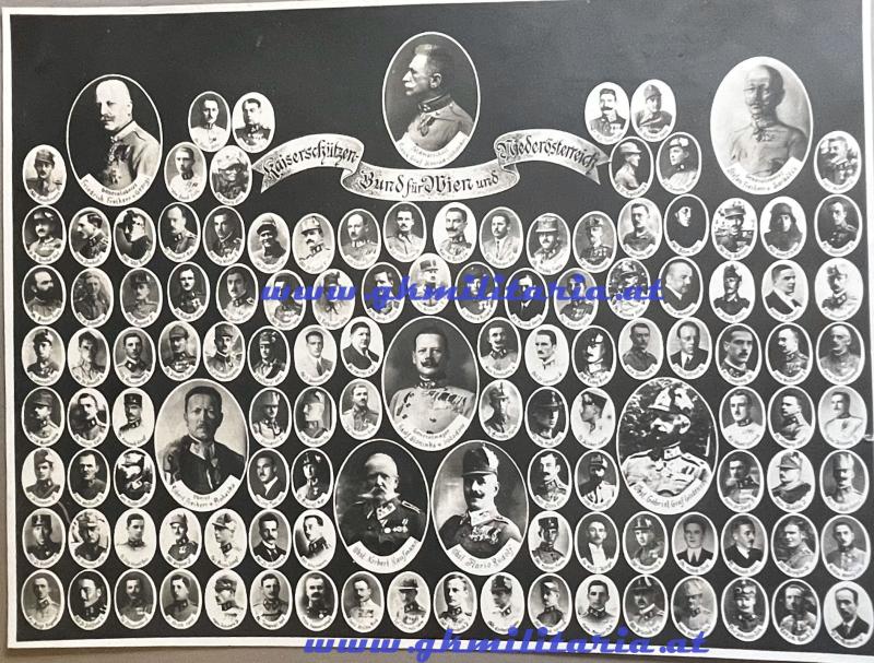 großes Foto kuk Kaiserschützen-Bund für Wien u. Niederösterreich!